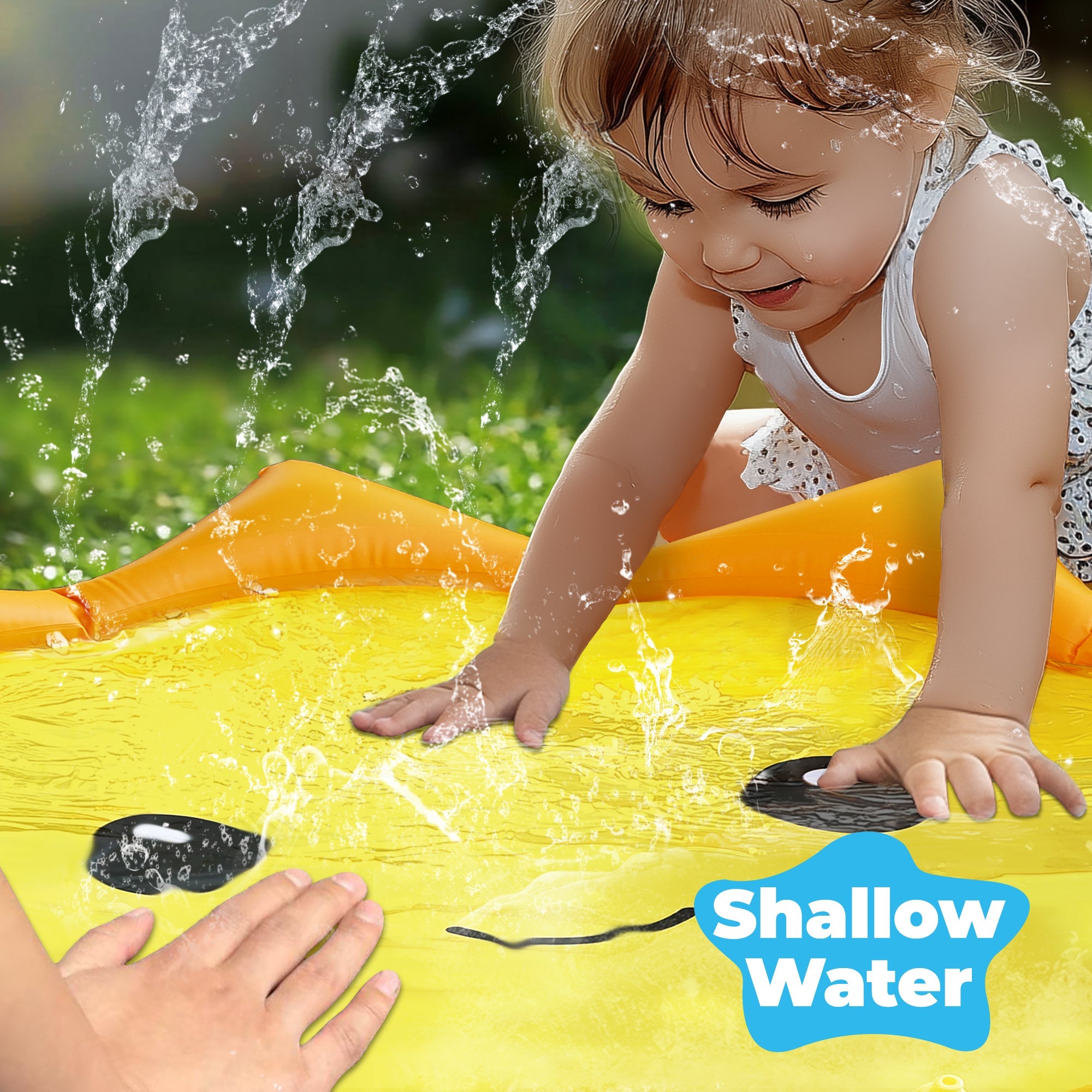 Fidtoy Sunshine Splash Pad for Kids Outdoor Water Play