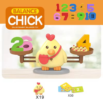 Fidtoy Chick Balance Mental Maths Learning Kit for Kids Educational Counting Balance Toy Early Math Learning Game