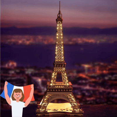 Puzzle en bois 3D Tour Eiffel
