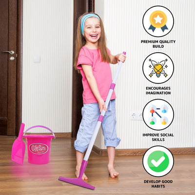 Fidtoy Little Helper Cleaning Pretend Play Set for Kids Montessori Practical Life Role Play Toy