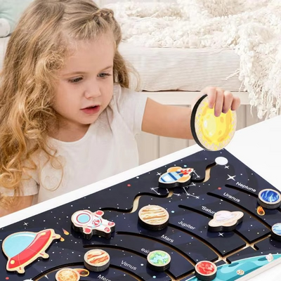 Plateau du système solaire Montessori