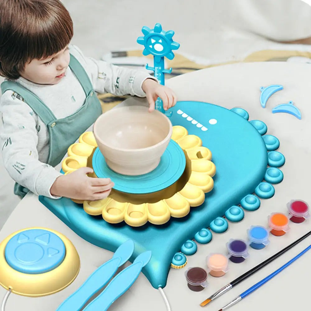 Máquina de Cerámica con Torno de Alfarero Creativa DIY Dinosaurio - 12C