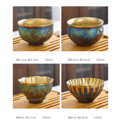 Buddha Stones Colorful Ceramic Teacup Tea Cups - image 31