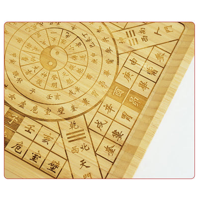 Buddha Stones Feng Shui Bamboo Bagua Map Harmony Energy Map Bagua Map BS 12