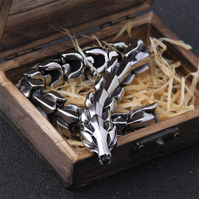 FREE Today: Protection Force Dragon Bracelet FREE FREE Silver Dragon 11.8mm 22cm