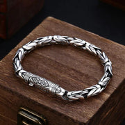 Bracelet à chaîne en cuivre Foviel Dorje Vajra Om Mani Padme Hum Paix Amour