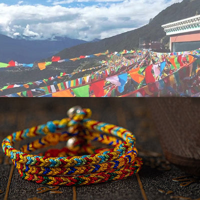 Buddha Stones "May you be good fortune and success" Lucky Multicolored Bracelet Bracelet BS 8