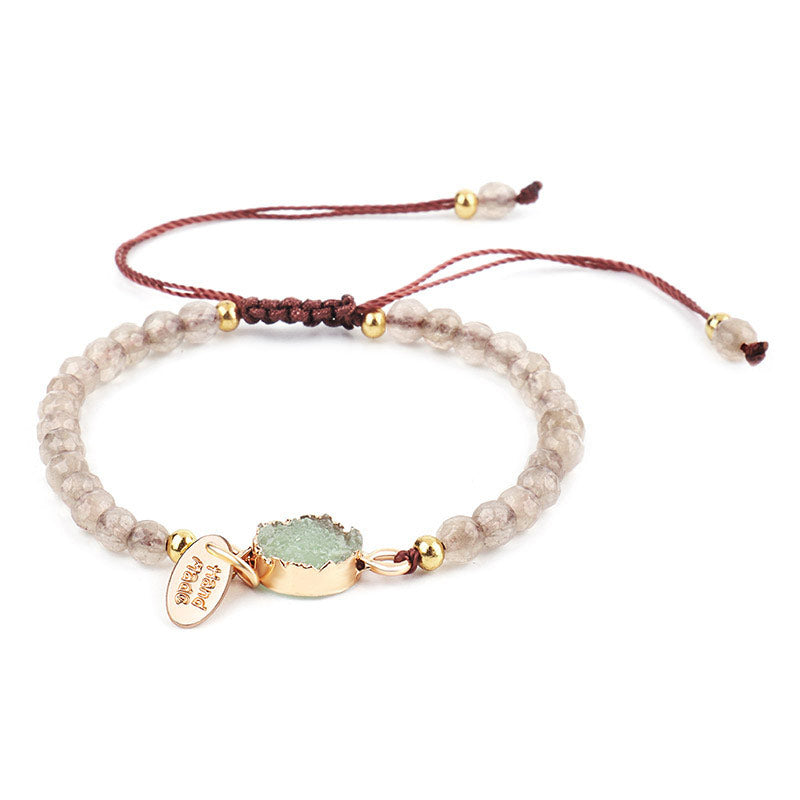 Buddha Stones Natural Crystal Charm Lucky Healing Bracelet Bracelet BS Green Aventurine