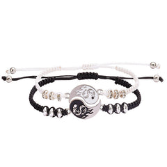Buddha Stones 2pcs Yin Yang Dragon Couple Bracelet Bracelet BS main