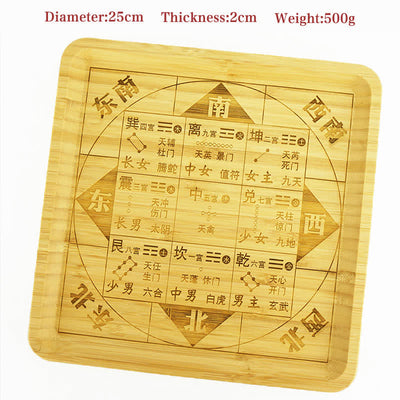 Buddha Stones Feng Shui Bamboo Bagua Map Harmony Energy Map Bagua Map BS Qimen Nine Palaces Bagua Map