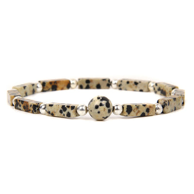 Buddha Stones Natural Crystal Amethyst Tiger Eye Spiritual Balance Bracelet Bracelet BS Zebra Jasper