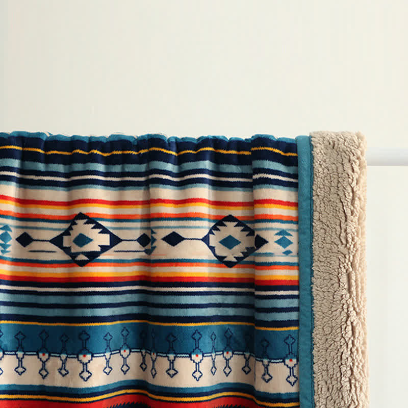 Buddha Stones Geometric Warm Soft Bed Throw Blanket Blanket BS 8