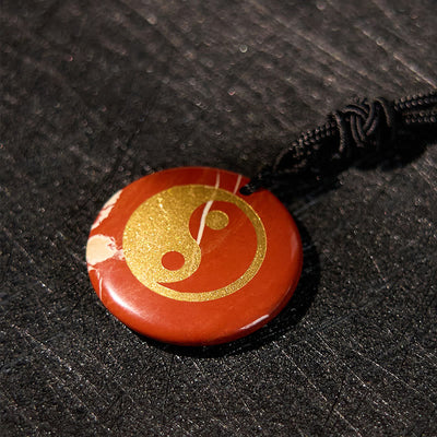 Buddha Stones Various Crystal Amethyst Tiger Eye Green Aventurine Yin Yang Spiritual Necklace Pendant Necklaces & Pendants BS 48
