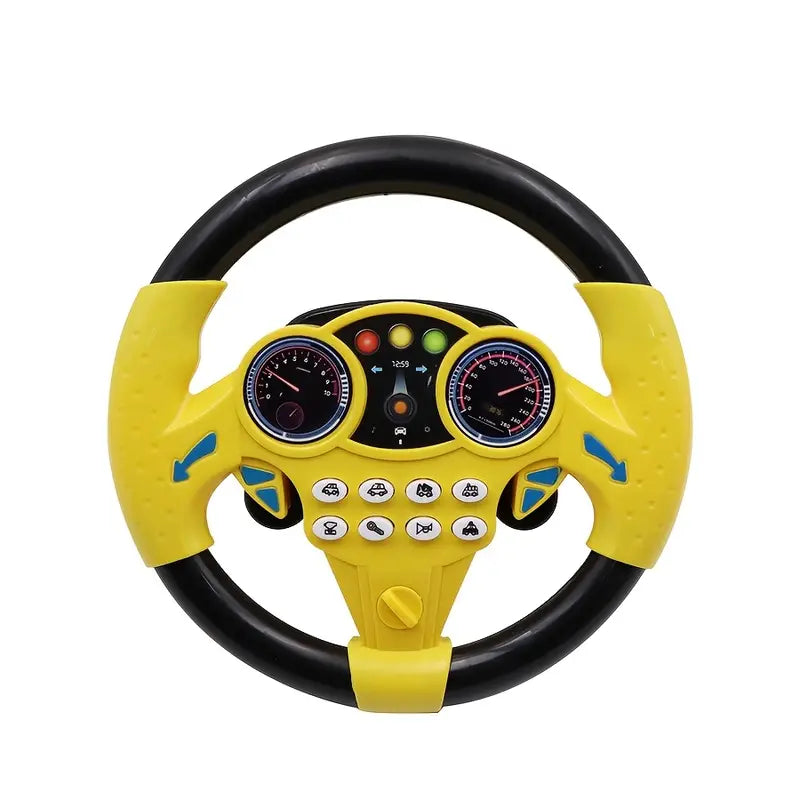 Fidtoy Interactive Steering Wheel Toy for Kids – Musical Car Driving Toy with Lights and Sounds