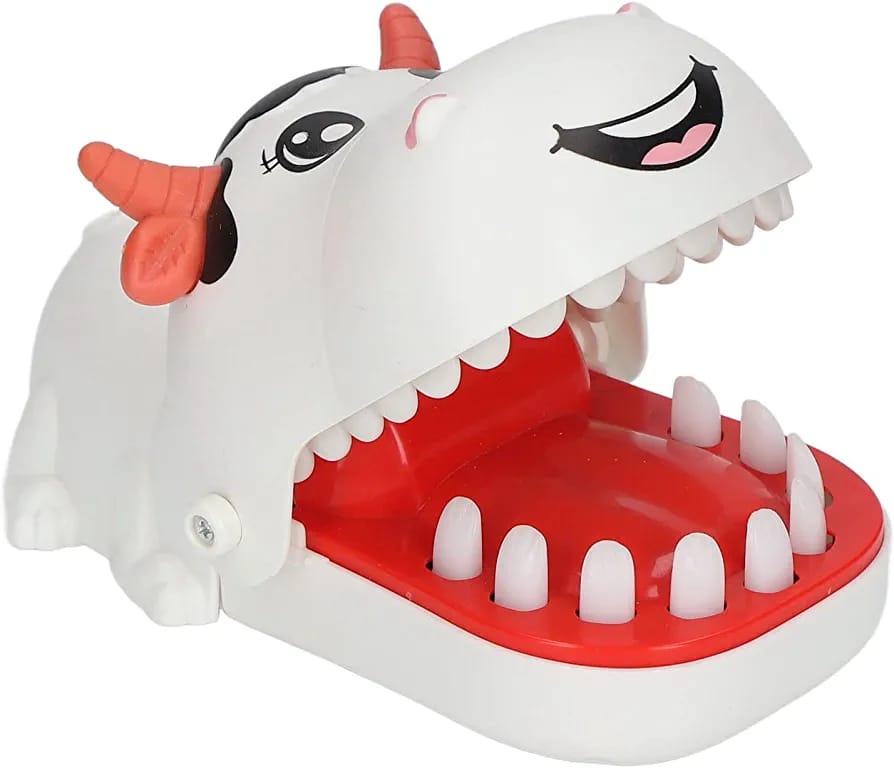 Fidtoy Jeu des Animaux Mignons qui Mordent les Doigts pour Enfants Jeu de Morsure de Dentiste Animal Aléatoire Jeu de Fête Interactif 3 ans et +