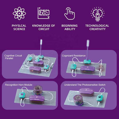 Blocs de circuits électroniques éducatifs scientifiques - 25 pièces