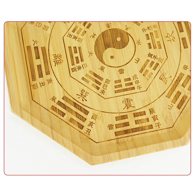 Buddha Stones Feng Shui Bamboo Bagua Map Harmony Energy Map Bagua Map BS 32