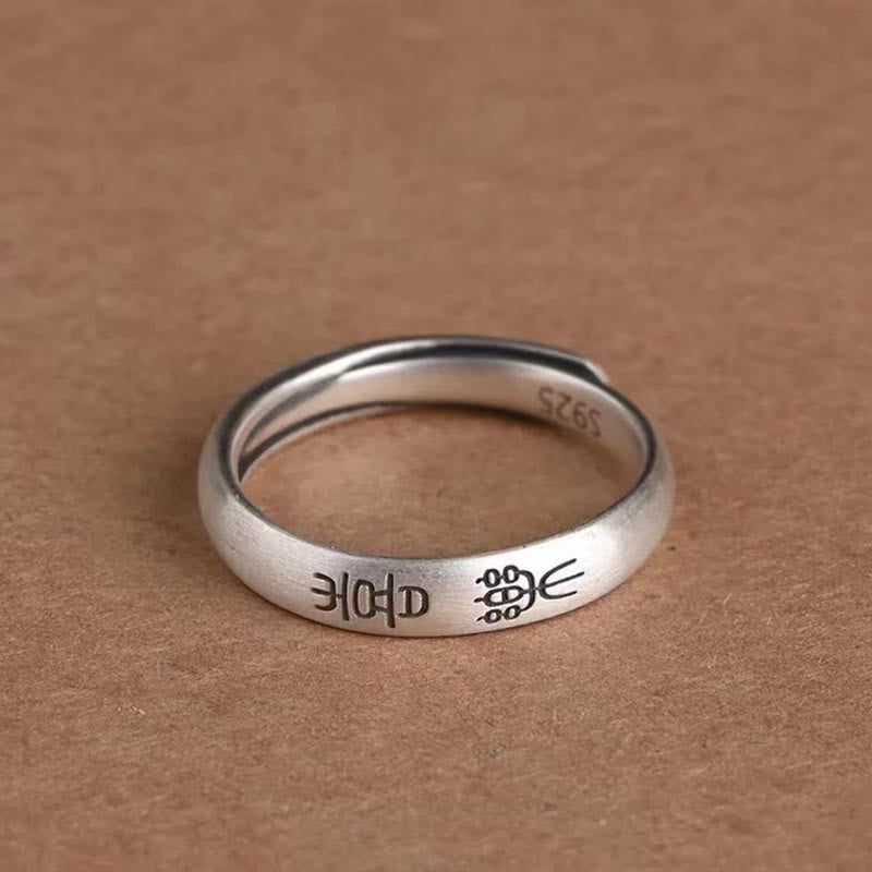 Buddha Stones Peace And Joy Copper Luck Wealth Ring Ring BS 1