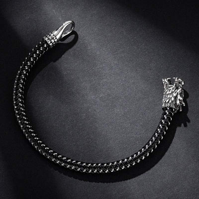 Buddha Stones Dragon Titanium Steel Protection Luck Bracelet Bracelet BS 7