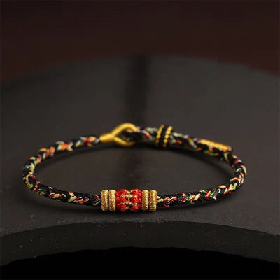 Buddha Stones Handmade Colorful Rope King Kong Knot Braided Luck Bracelet - image 17