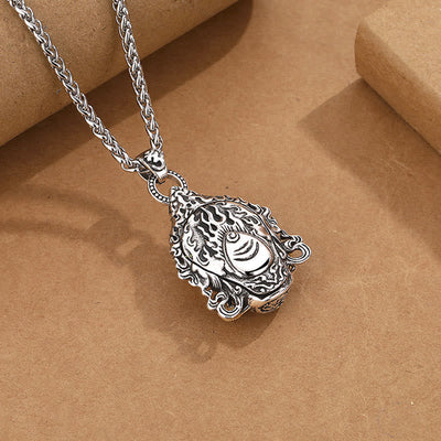 Buddha Stones Yellow God of Wealth Amulet Copper Luck Necklace Pendant Necklaces & Pendants BS 2