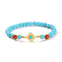 Buddha Stones Turquoise Bead Protection Balance Bracelet Bracelet BS Turquoise(Purification♥Protection)