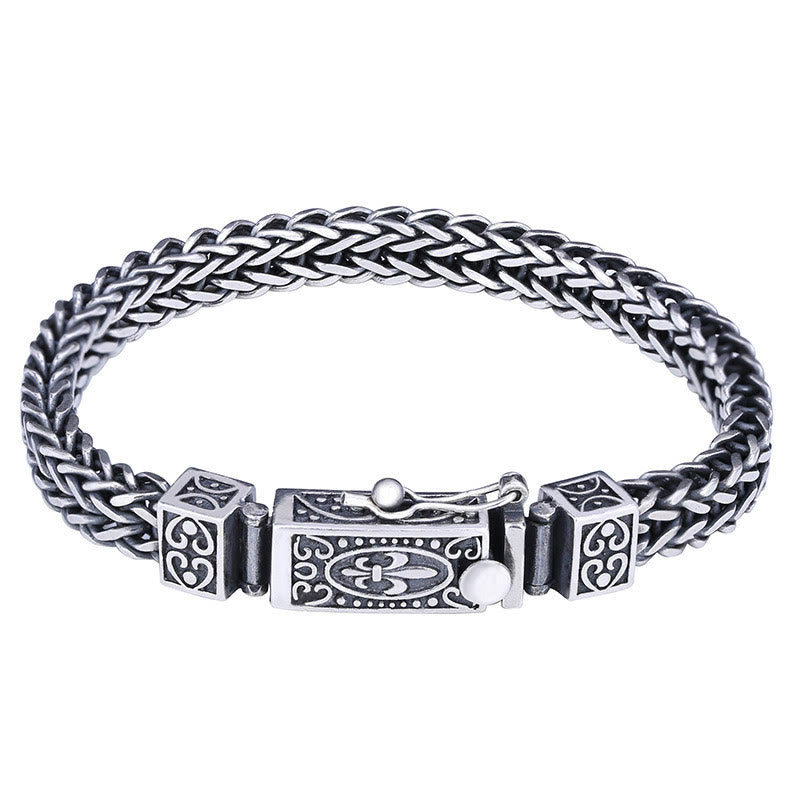 Buddha Stones Retro Dragon Keel Braided Design Balance Healing Bracelet Bracelet BS 2