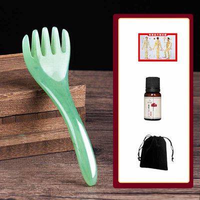 Resin Gua Sha Massage Comb Tool Set Gua Sha Tool BS Green