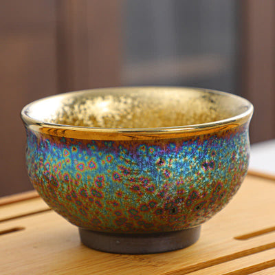 Buddha Stones Colorful Ceramic Teacup Tea Cups - 7.8cm*4.5cm*120ml - image 24