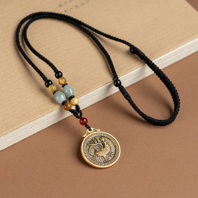 12 Chinese Zodiac Blessing Wealth Fortune Necklace Pendant Necklaces & Pendants BS Rooster