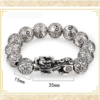 Buddha Stones Tibetan FengShui PiXiu Wealth Bracelet Bracelet BS 15mm