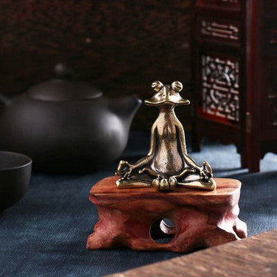 Buddha Stones Mini Small Frog Turtle Koi Fish Snail Crab Copper Wealth Home Decoration Decorations BS 9