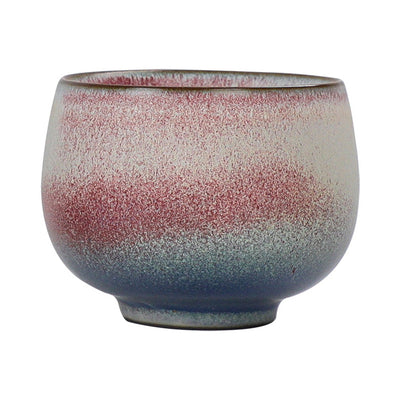 Buddha Stones Retro Red Gradient Kiln Change Ceramic Teacup Kung Fu Tea Cup Cup BS 4