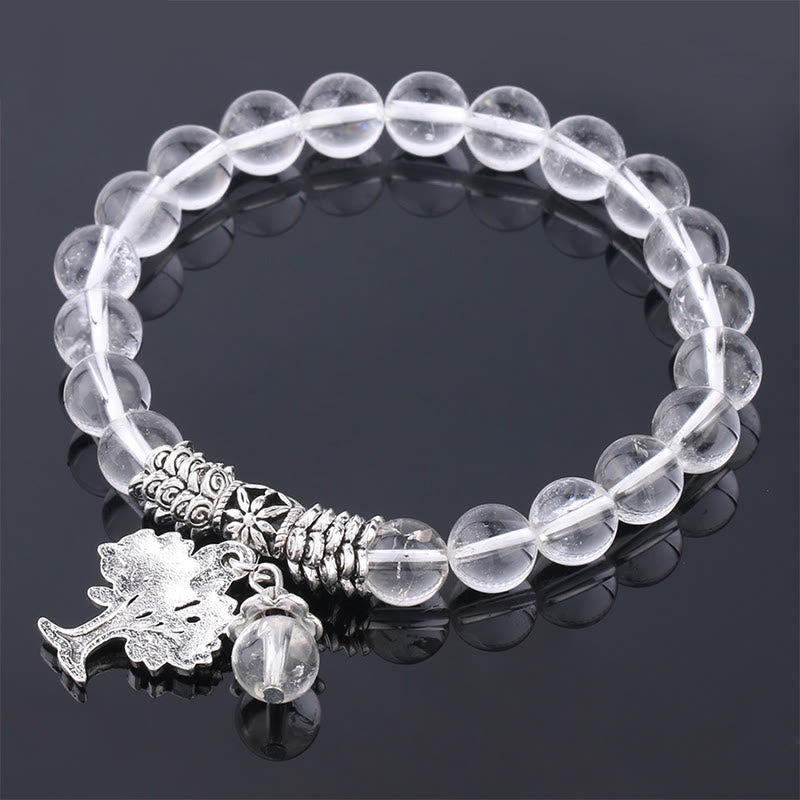 Buddha Stones Natural Gemstone Tree of Life Lucky Charm Stretch Bracelet Bracelet BS 29