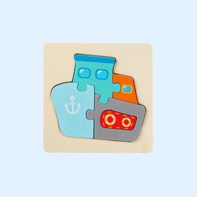 Rompecabezas de madera Fidtoy Shape & Learn para niños pequeños. Aprendizaje temprano Montessori.