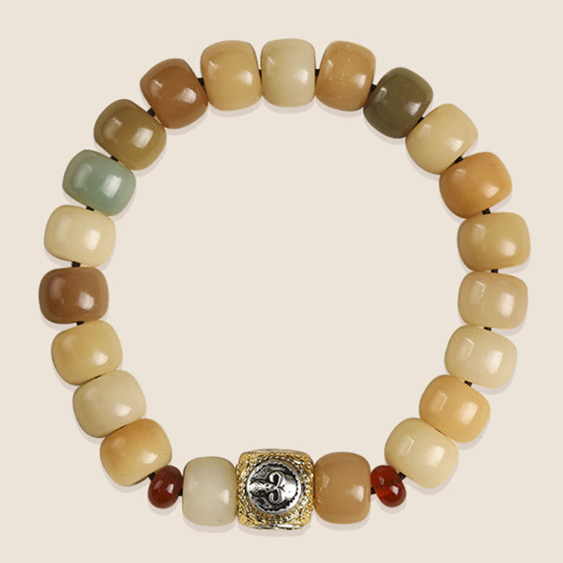 Buddha Stones Natural Bodhi Seed The Lord of the Corpse Forest Om Mani Padme Hum Wisdom Bracelet Bracelet BS 2