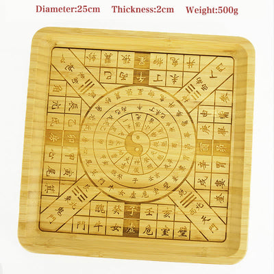 Buddha Stones Feng Shui Bamboo Bagua Map Harmony Energy Map Bagua Map BS Square Bagua Map