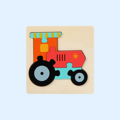Rompecabezas de madera Fidtoy Shape & Learn para niños pequeños. Aprendizaje temprano Montessori.