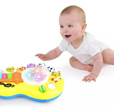 Fidtoy Giraffe Musical Guitar Toy with Light and Sound for Kids