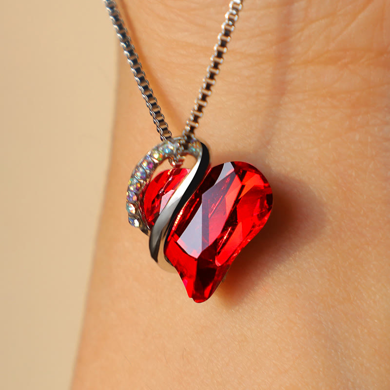 Buddha Stones Love Heart Birthstone Healing Energy Necklace Pendant Necklaces & Pendants BS 2