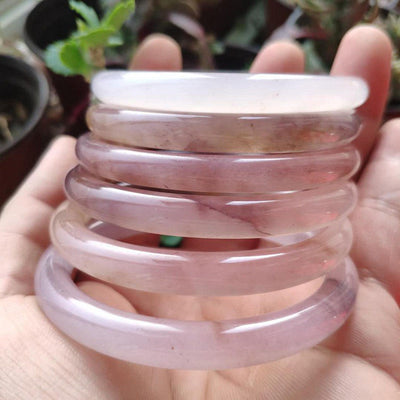 Foviel Purple Jade Happiness Protection Bracelet Bangle