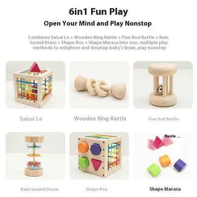wooden educational toys for infants Early Education Wooden Plug-Le Toy