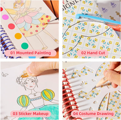Little Designer - Magic Club | Fashion Design with Fabrics, Accessory stickers, colors