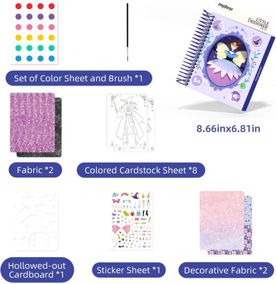 Little Designer - Magic Club | Fashion Design with Fabrics, Accessory stickers, colors