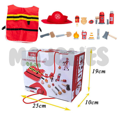 Set de juego de simulación de bombero para niños
