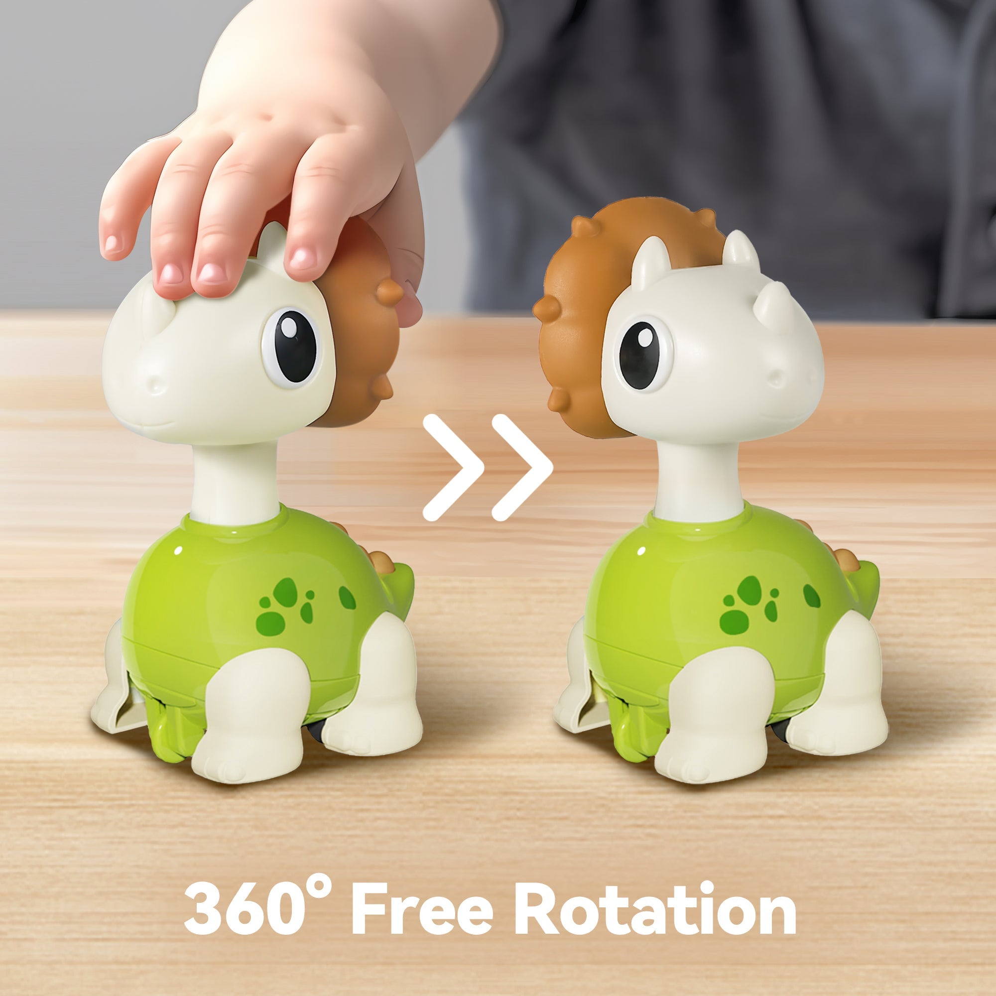 Juguetes de coche Fidtoy Mini Dinosaurio de presión y marcha