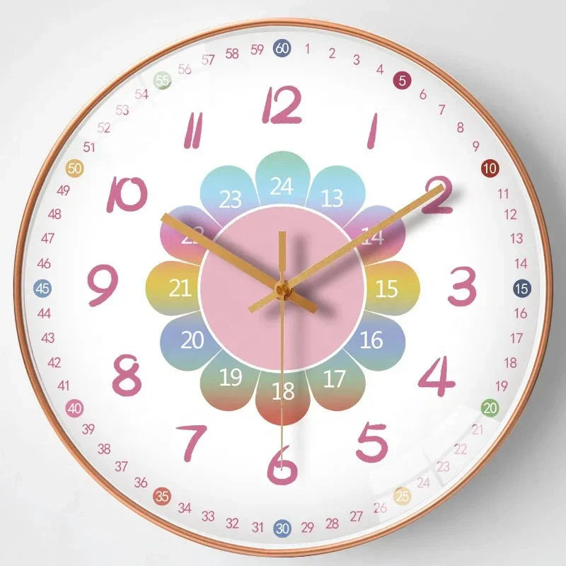 Non Ticking Home Wall Mounted Clock Wall Decor