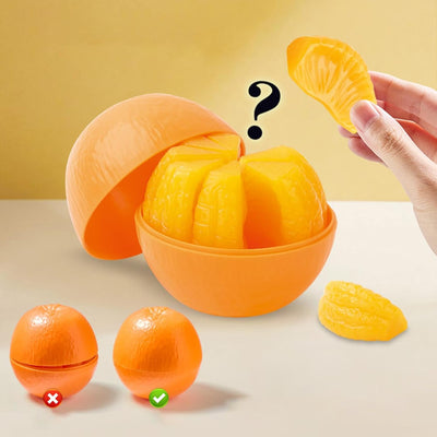 Fidtoy Orange Shape Fit 3D Puzzle Toy for Kids Plastic Spatial Reasoning Brain Game Challenge Ages 5+
