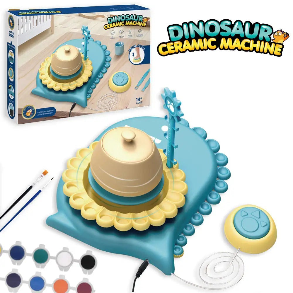 Máquina de Cerámica con Torno de Alfarero Creativa DIY Dinosaurio - 12C