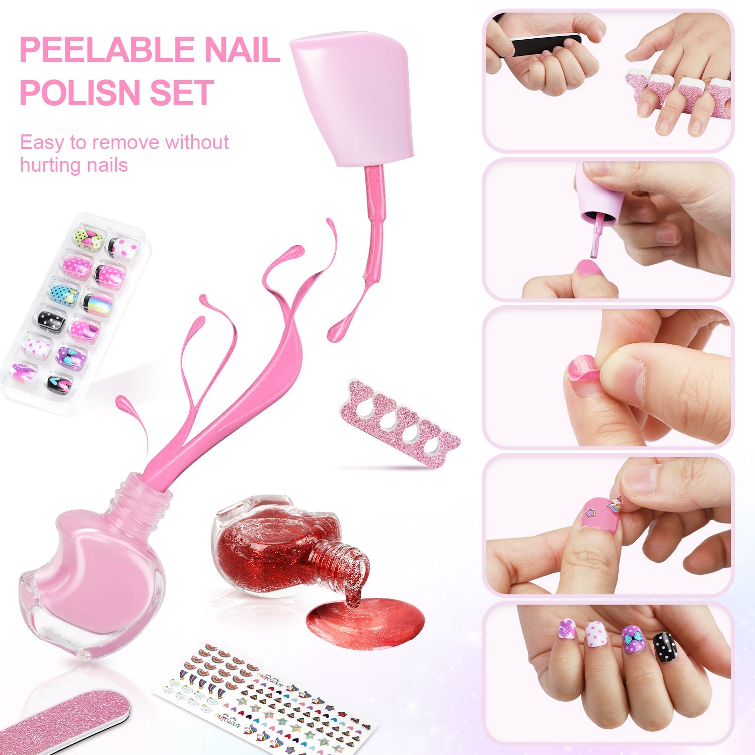 Fidtoy Kit de Maquillaje de Sirena para Niñas con Bolso y Set de Belleza